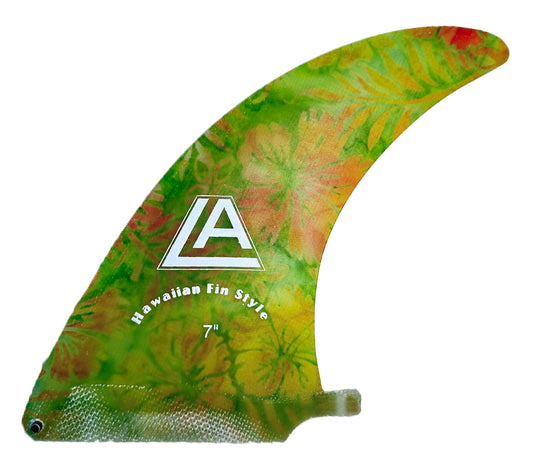 7.0" Wide Base with a Hawaiian Style Rake "GREEN-HAWAII"